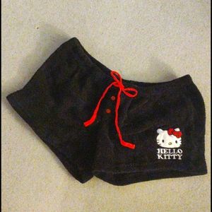 Black Hello Kitty Pajama Shorts